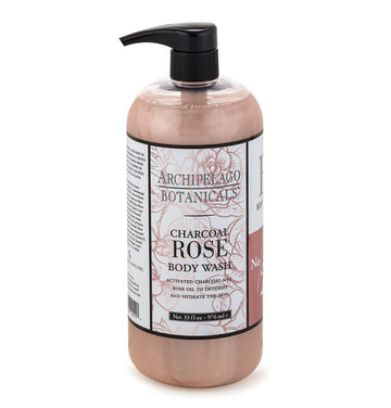 Archipelago Charcoal Rose Body Wash, 33 Fl Oz