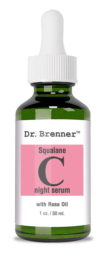 Vitamin C Serum (Tetrahexyldecyl Ascorbate) Night Oil Treatment With Squalane And Pure Rose Oil For Firmer, Glowing Skin, Natural Moisturizing Skin Oil By Dr. Brenner 1 Oz