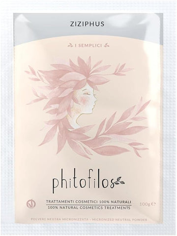 Phitofilos - Pure Christ'S Thorn Jujube Powder - Volume & Shine For Fine & Brittle Hair - Has A Strengthening Effect - Rich In Minerals - Non-Staining