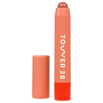 Tower 28 Juicebalm Tinted Lip Balm - Hydrating Lip Color With Shea Butter And Marula Oil - Clean, Cruelty Free, And Vegan Lip Care - Mix: A Juicy Sheer Nude, 0.09 Fl Oz / 2.7 Ml