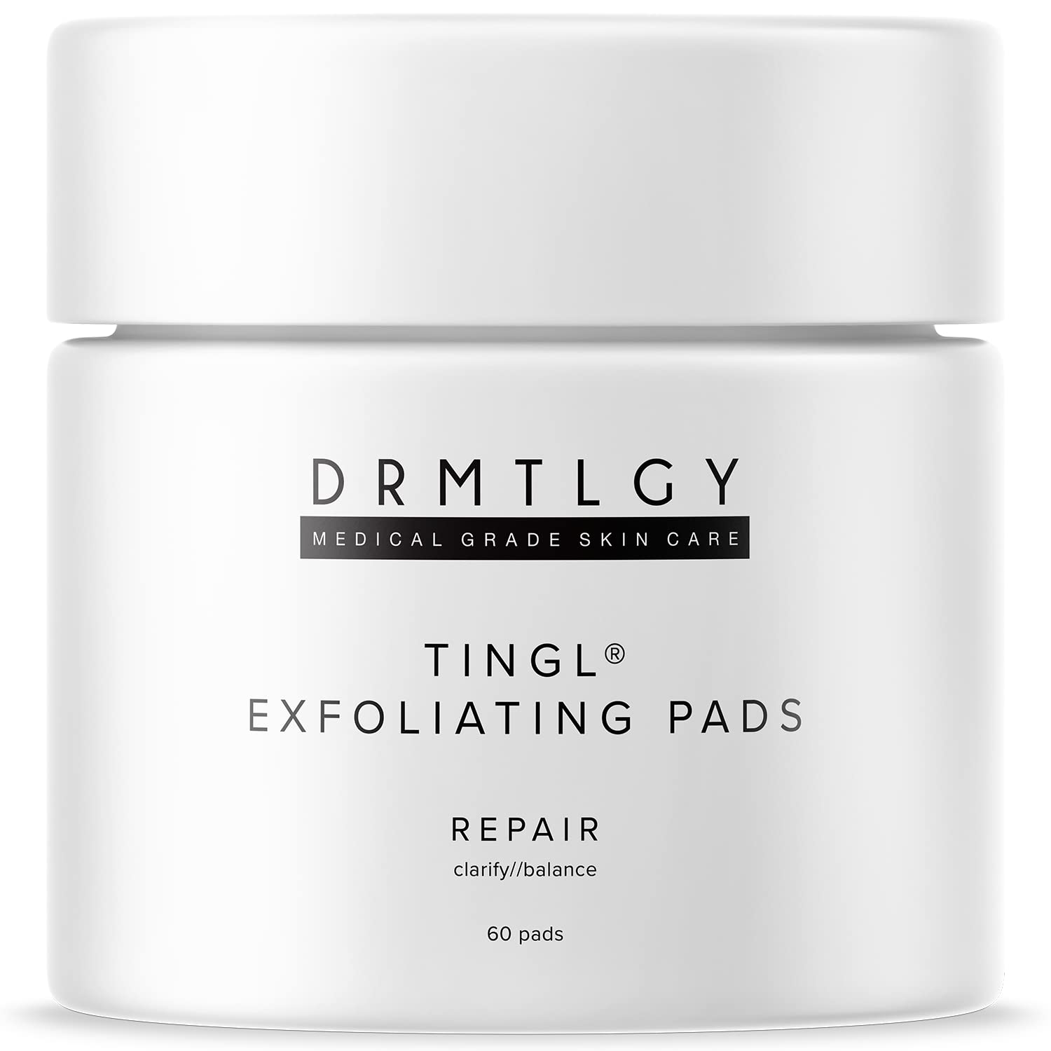 Tingl Face And Body Exfoliator Pads - Anti Aging Acne Treatment With Glycolic Acid, Lactic Acid, And Salicylic Acid - Pore Minimizer, Oil Cleanser, Blackhead Remover And Skin Exfoliator In One