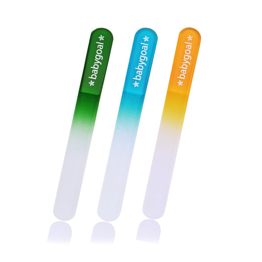 Babygoal Baby Nail Files 3 Pack,Newborn Nail Files With A Pouch,Genuine Czech Float Glass, Gift For Newborns,Toddlers,Infant, Babies &Young Children 3Nf02