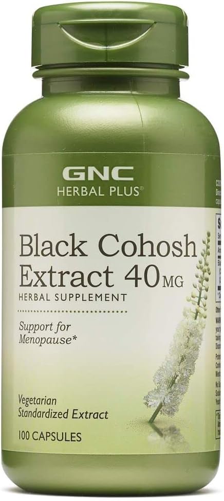 Gnc Herbal Plus Black Cohosh Extract 40Mg - 100 Capsules (100 Servings)