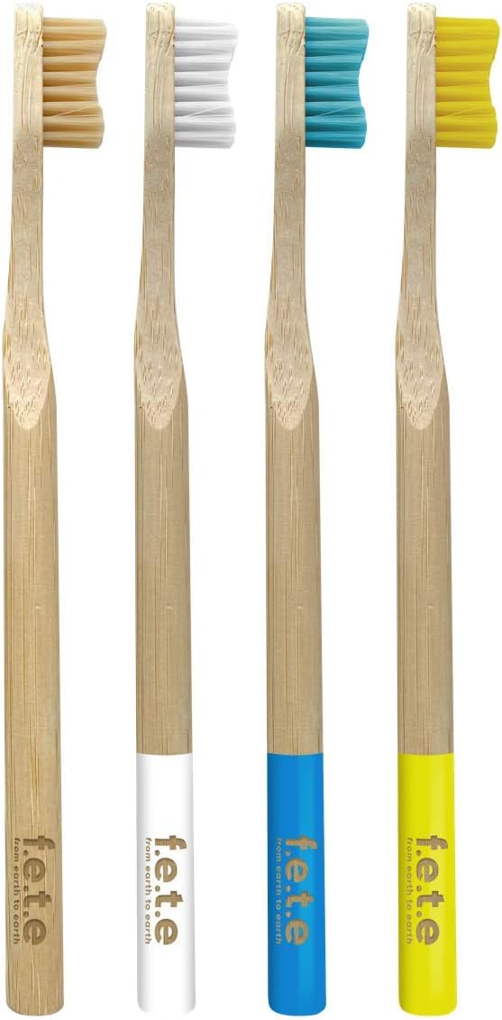 f.e.t.e | Marvellous Mix Bamboo Toothbrushes | Biodegradable & Compostable Handle | Recyclable Medium Bristles | Sustainable | Vegan : Amazon.co.uk: Health & Personal Care