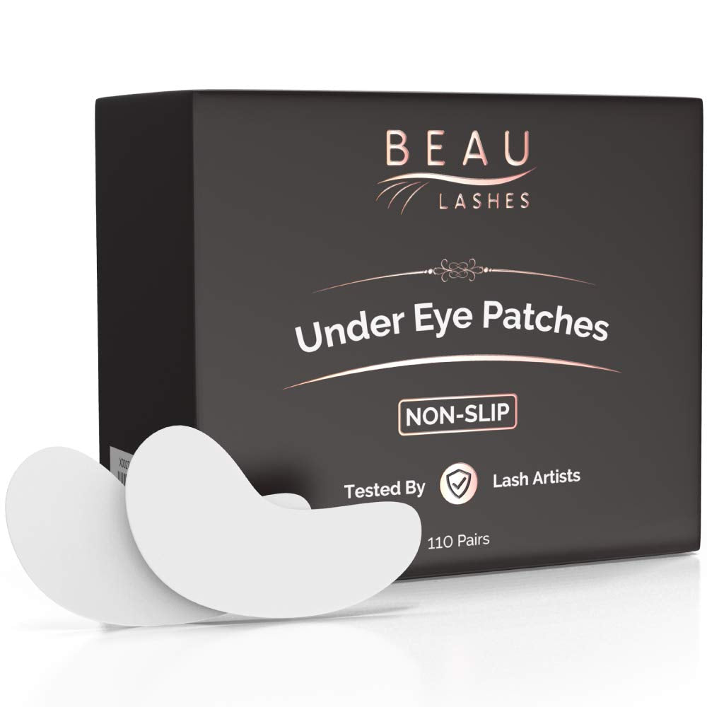 100 Pairs Under Eye Pads For Lash Extensions - Lint Free Hydrogel Eye Patches With Vitamin C & Moisturizing Aloe Vera For Eyelash Extension & Lash Lift - Professional Esthetician Gel Undereye Eyepads