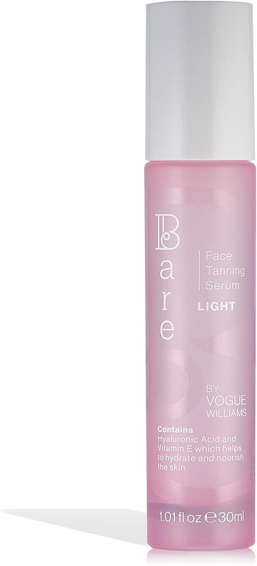 Bare By Vogue Light Face Tanning Serum - Achieve A Natural And Sun-Kissed Glow - Radiant Glow Hydrating Formula - Even And Streak-Free Application - Suitable For All Skin Types