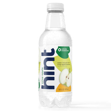 Hint Water Crisp Apple Single Bottle, One 16 Ounce Bottle, Pure Water Infused With Apple, Zero Sugar, Zero Calories, Zero Sweeteners, Zero Preservatives, Zero Artificial Flavors