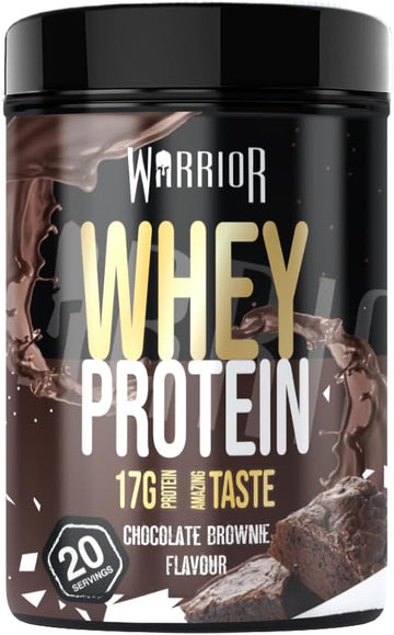 Warrior Whey Protein Powder 500G - Up To 36G* Protein Per Shake – Low Sugar - Muscle Growth And Recovery Drink - Amazing Taste - 20 Servings - Gmp Certified (Double Chocolate)