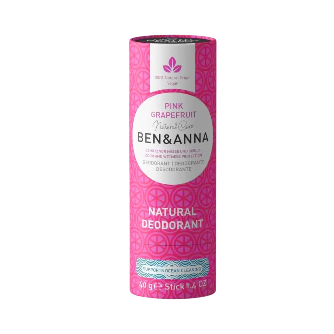 Ben & Anna Soda Deodorant Paper Tube - Pink Grapefruit 1.41 Oz