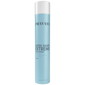 Pravana Super Shape/Extreme Hair Spray | Styling Mist For Medium Or Strong Hold | Adds Tremendous Body | Defends Against Humidity | Vegan & Cruelty Free | Paraben & Sulfate Free