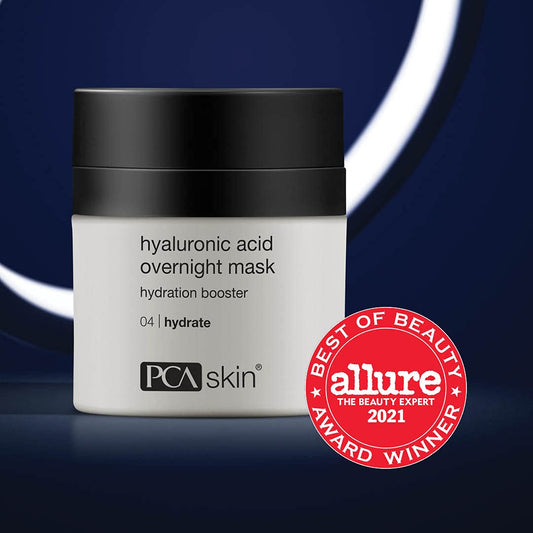 Pca Skin Overnight Face Mask, Hyaluronic Acid Overnight Mask, Brightening Face Mask Rejuvenates And Hydrates Skin Overnight, Helps Boost Skin Radiance And Luminosity, Anti Aging Face Mask, 1.8 Oz Jar