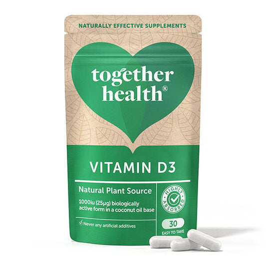 Together Health Vitamin D – Vegan D3 – 30 Capsules