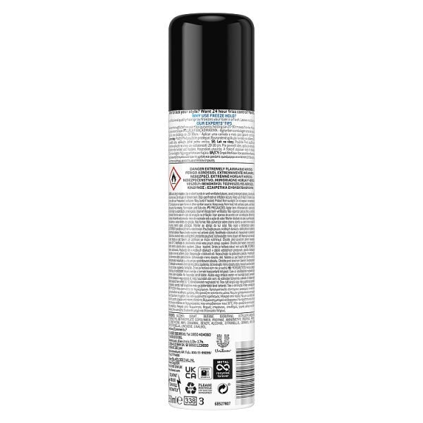 Tresemme Salon Finish Freeze Hold Hairspray 250Ml