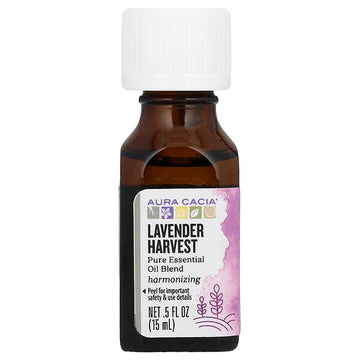 Aura Cacia Lavender Harvest Essential Oil Blend 0.5 fl. oz.