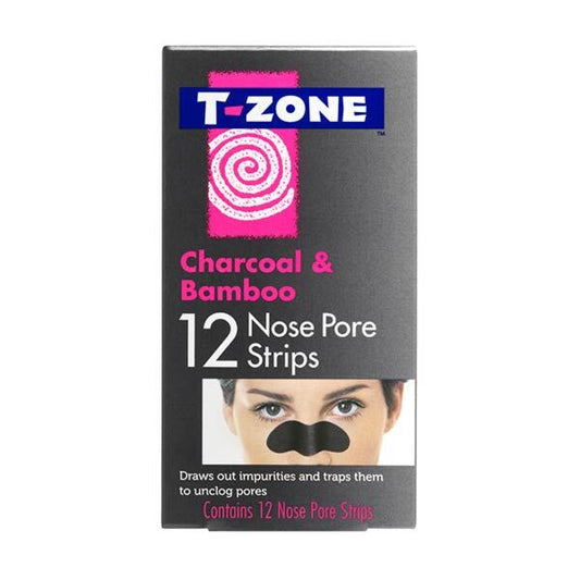 T-Zone Charcoal & Bamboo Nose Pore Strips 12S