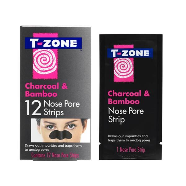T-Zone Charcoal & Bamboo Nose Pore Strips 12S