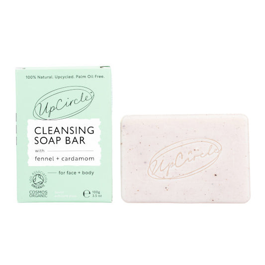 Upcircle Cleansing Bar With Fennel + Cardamom - 100G