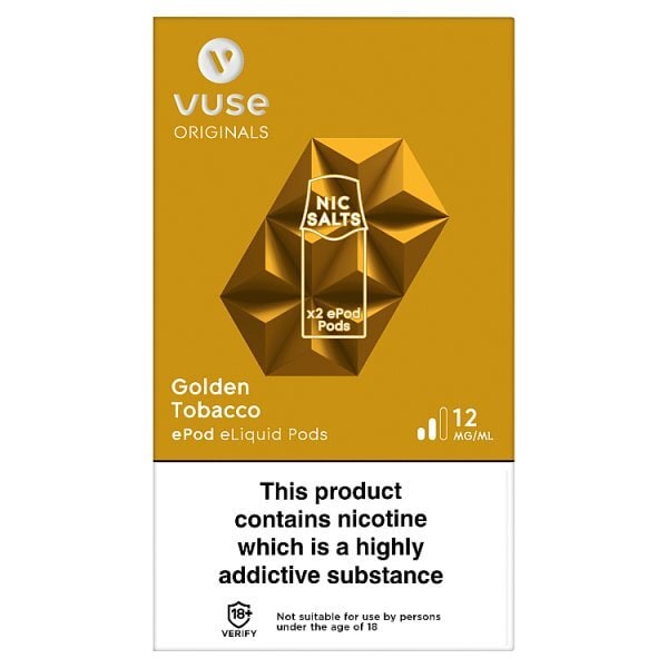 Vuse Pro Pods Golden Tobacco 12Mg