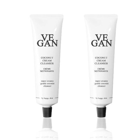 Vegan By Happy Skin Coconut Cream Cleanser X 2