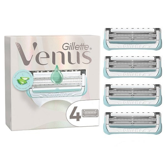 Venus For Pubic Hair & Skin Women'S Razor Blades X4