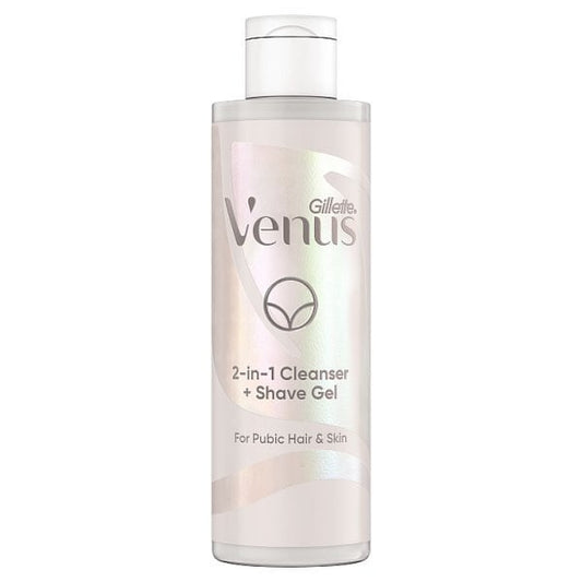 Venus For Pubic Hair, 2-In-1 Cleanser + Shaving Gel 190Ml