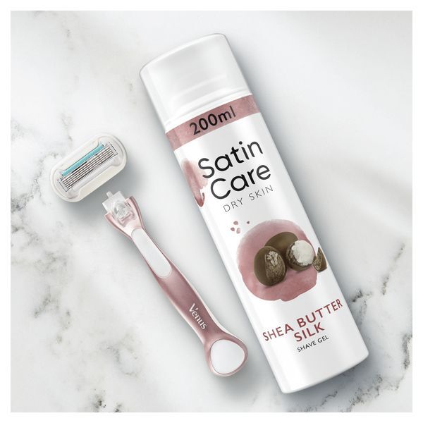 Venus Satin Care Shaving Gel Dry Skin Shea Butter 200Ml