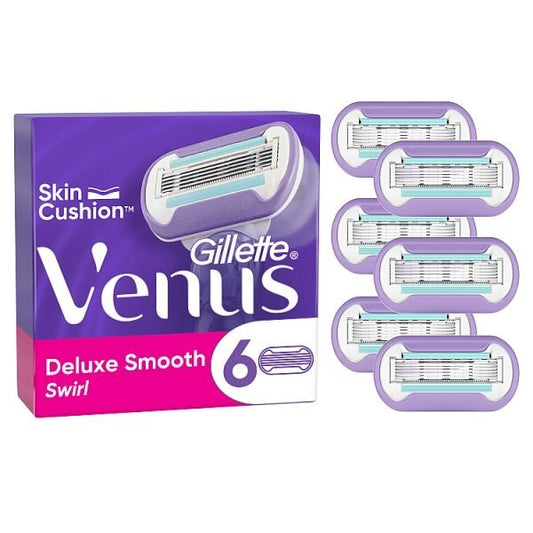 Venus Deluxe Smooth Swirl Blades 6 Pack