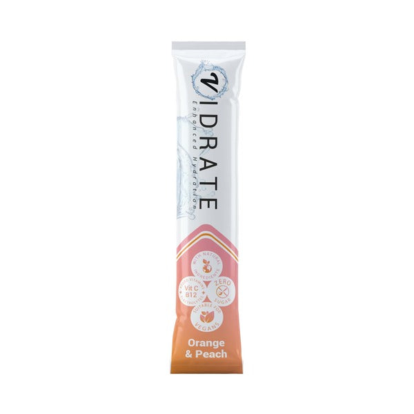 Vidrate Zero Sugar Hydration Sachets Orange & Peach X 30