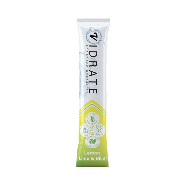 Vidrate Zero Sugar Hydration Sachets Lemon Lime & Mint X 30