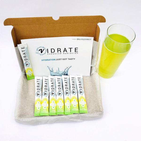 Vidrate Zero Sugar Hydration Sachets Lemon Lime & Mint X 8