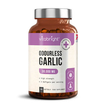 Vitabright 180 Odourless High Strength Garlic Softgels