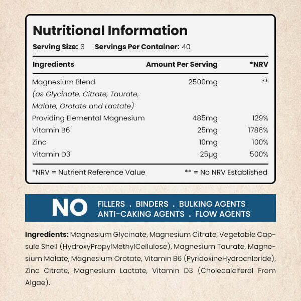 Vitabright Magnesium Complex 6-In-1 With Glycinate & Citrate