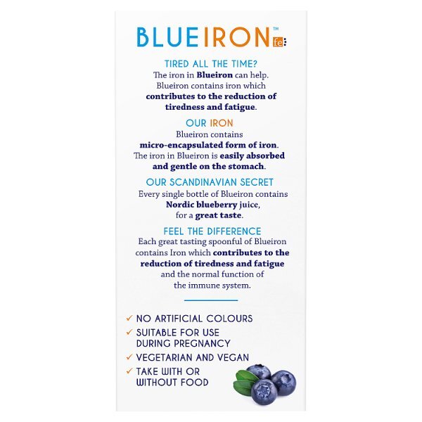 Blueiron Liquid Iron Supplement With Added Vitamins 250Ml