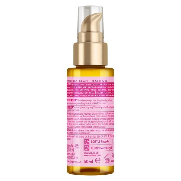 Vo5 Invisibly Light Hair Oil To Enhance Dry Dull Hair 50Ml