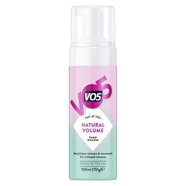 Vo5 Natural Volume Foam Mousse 250Ml