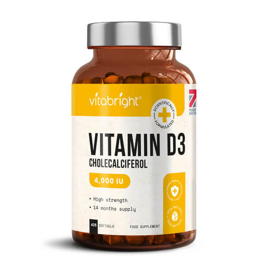 Vitabright 425 Vitamin D3 Soft Gels 4000 Iu Cholecalciferol