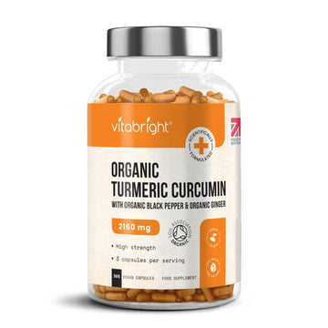 Vitabright Organic Turmeric Curcumin Capsules 2160Mg