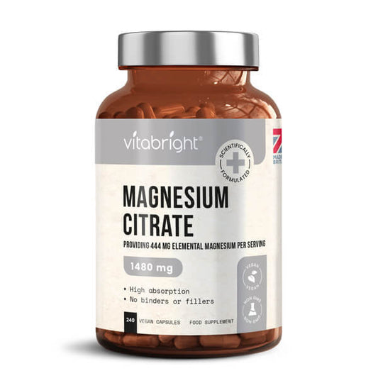 Vitabright High Strength Magnesium Citrate Capsules 1480Mg