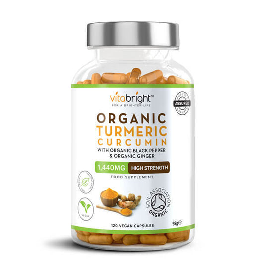 Vitabright Organic Turmeric Curcumin Capsules 1440Mg