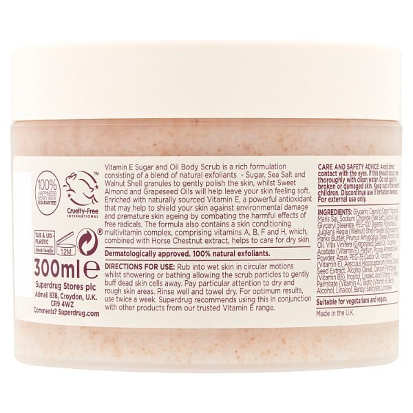 Vitamin E Sugar Oil Body Scrub 300Ml