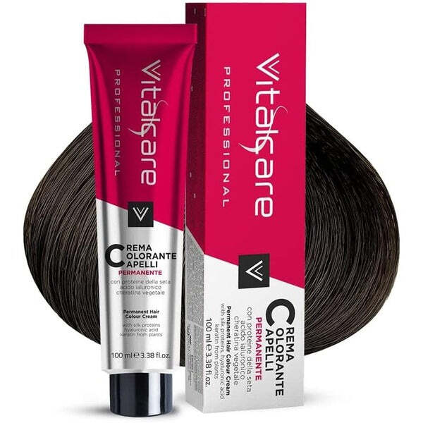 Vitalcare Permanent Hair Color 4/00 Chestnut 100Ml