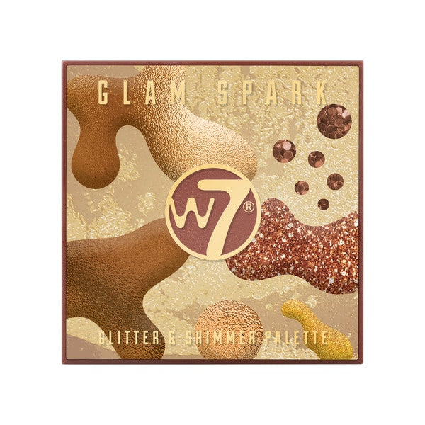 W7 Glam Spark Glitter & Shimmer Eye Palette 4G