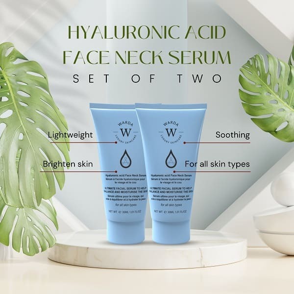 Warda Hyaluronic Acid Face Neck Serum 30Ml X 2