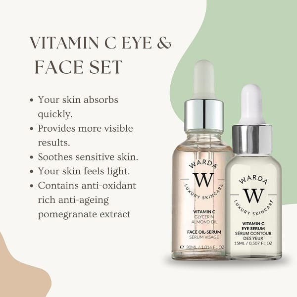 Warda Vitamin C Glow Oil Serum + Eye Serum