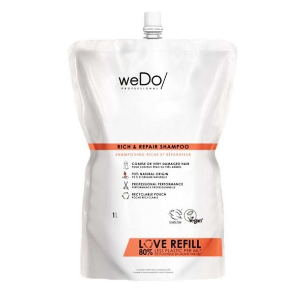 Wedo Professional - Shampoo Refill Pack 1000Ml Coarse Hair