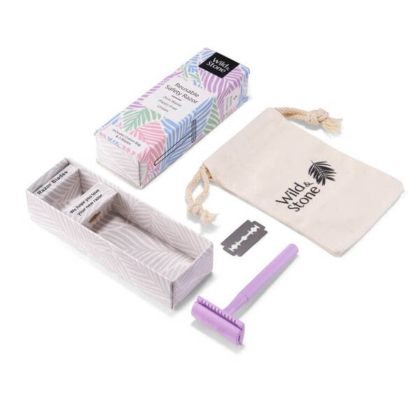 Wild & Stone | Reusable Safety Razor (Purple)