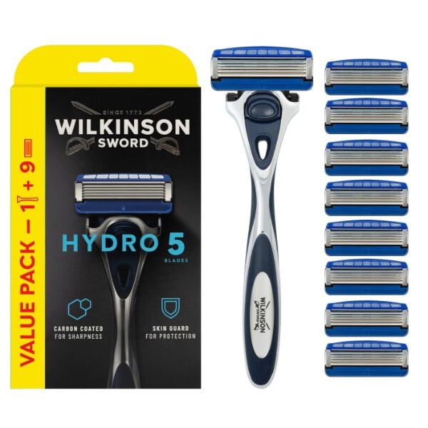 Wilkinson Sword Hydro 5 Skin Protection Handle + 9 Refills