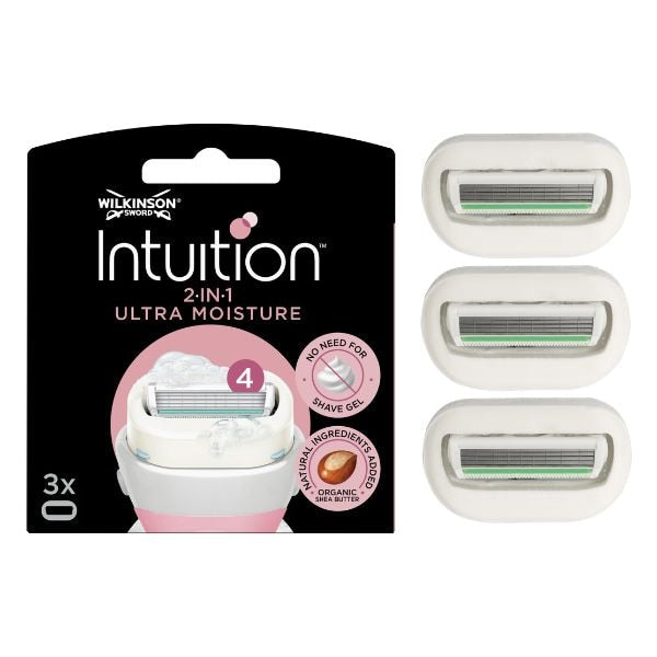 Wilkinson Sword Intuition 2 In1 Ultra Moisture Blades 3Pk