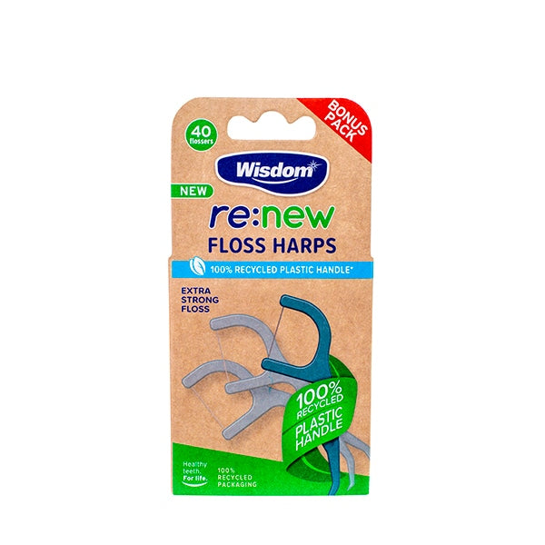 Wisdom Re:New Floss Harps 40 Pack