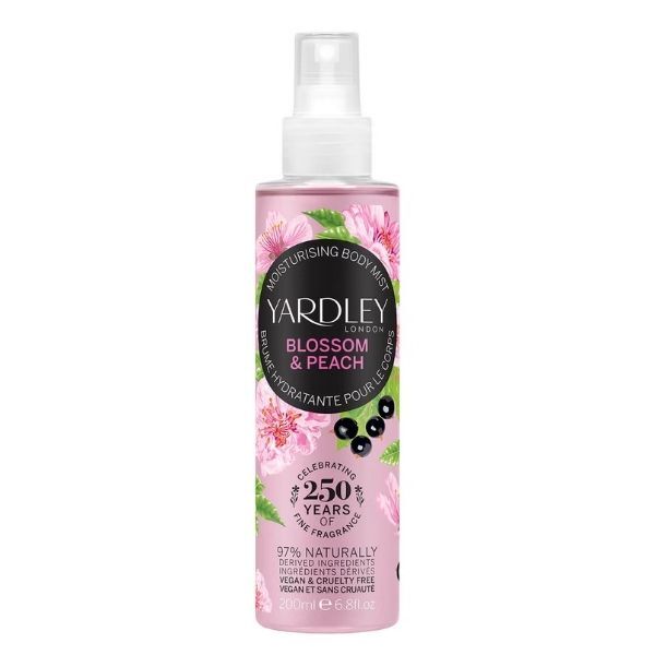 Yardley Cherry Blossom & Peach Fragrance Mist 200Ml